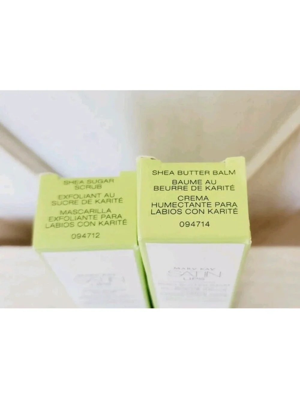 Mary Kay SATIN LIPS Set White Tea & Citrus Shea Sugar Scrub & Butter Balm NEW